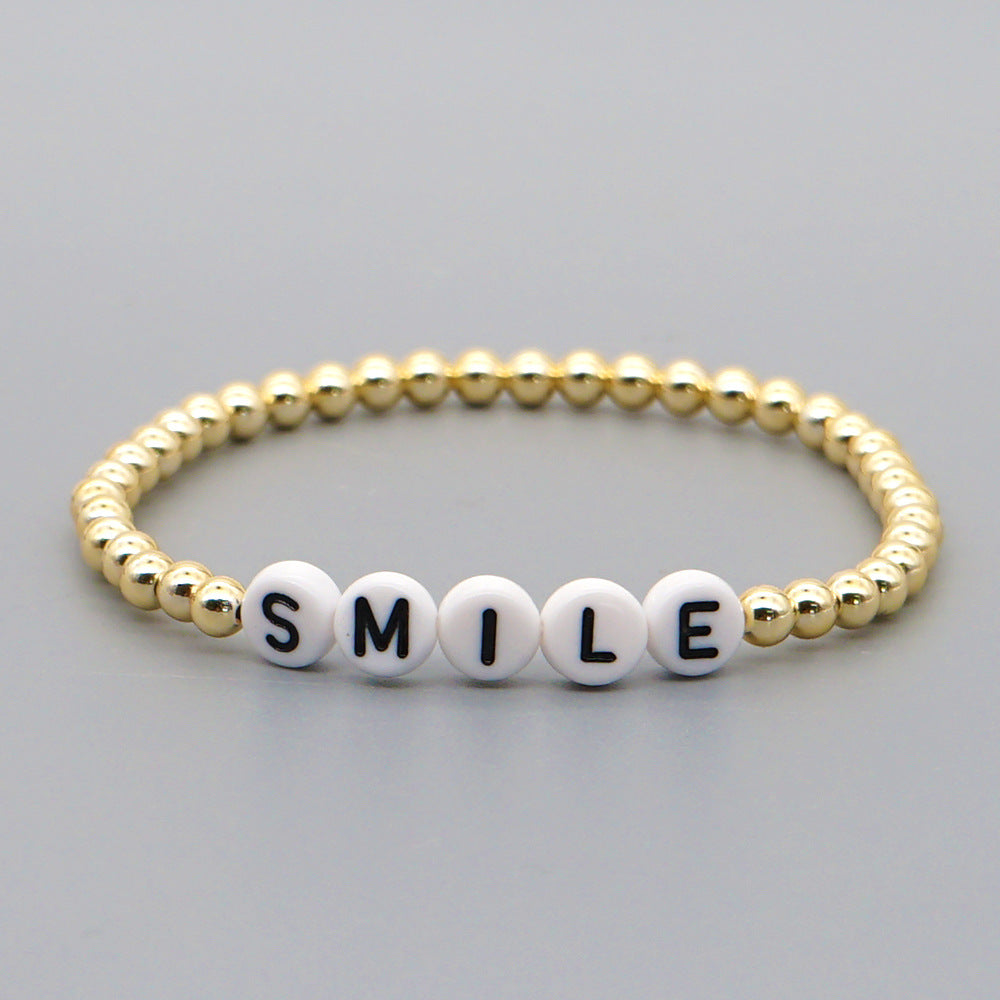 Wholesale Bohemian Gold Plated Acrylic Bracelet